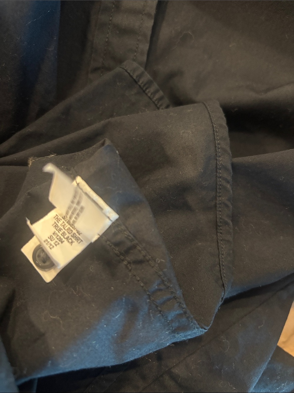 GAP Womens Black Long-Sleeve Button-Down Shirt - Picture 3 of 4